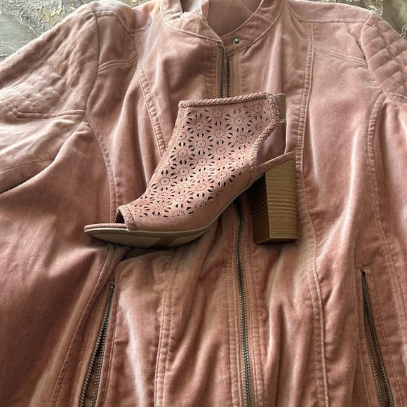 Mauve suede like jacket XXL - Picture 4 of 5